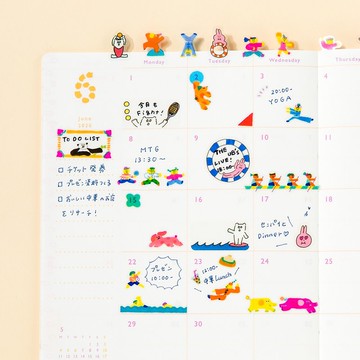 行程 可愛 貼紙