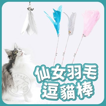 【汪喵派對】仙女羽毛逗貓棒 逗貓神器 逗貓玩具 逗貓棒 貓玩具 寵物玩具 貓用品 貓咪玩具 寵物逗貓棒 寵物用品 逗貓