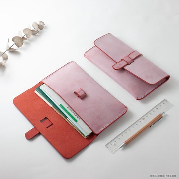 皮革存摺收納套 存摺皮套 存摺包 客製  鈔票包 原創設計 全手工