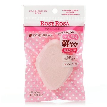 ROSY ROSA 乾濕兩用戚風粉撲厚菱形N 1入