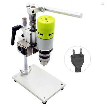 Toyutw)7速迷你鑽床台式電動台式鑽床卡盤1.5-10mm 100W小型台鑽DIY純鋁小型台鑽高精度