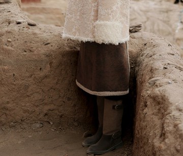 【漫遊者】新中式復古藏風 圍腰半身裙