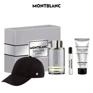 快速出貨【MONTBLANC 萬寶龍】極限探尋淡香精禮盒(淡香精100ml+7.5ml+沐浴精100ml.贈品牌帽.附紙袋)