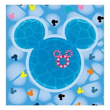 Disney 迪士尼 游泳池毛巾 紗布 柔軟吸水  1條  米奇 多色