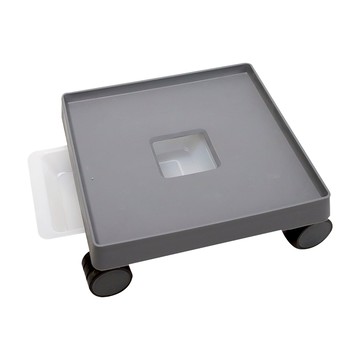 HAPPY WORLD 可移動方形花盆底座 4號  29.5 x 27.5 x 11cm  灰色  1個