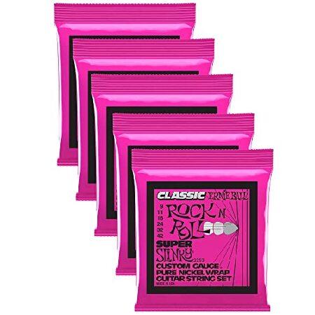 PACK Ernie Ball 2253 Super Slinky Pure Nickel Electric Guitar Strings 9-42