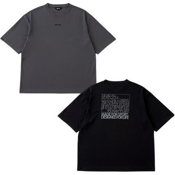 Mizuno 美津濃 短袖上衣 男裝 台灣製 印花 深灰/黑 D2TAD00408/D2TAD00409