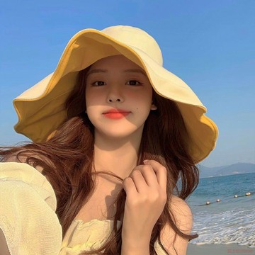 闆娘推薦🌈漁夫帽超大檐夏季防曬遮陽帽戶外百搭太陽帽女防紫外線遮臉帽子