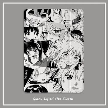 二次元漫畫女2020新款pro11保護套帶筆槽平板10.2/10.5寸氣囊殼18/19ipad air4/3/2/1三折式5/6蘋果9.7迷你54