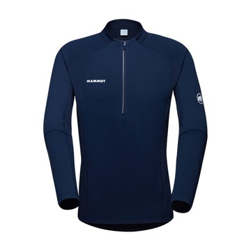 mammut 長毛象 男 aenergy fl half zip af 半拉鍊長袖排汗衣海洋藍1