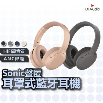 聆翔 聲匿ANC降噪耳罩式藍牙耳機 有線耳機 頭戴式耳機 主動降噪 藍牙耳機 電競耳機 MP3 耳麥 低延遲 聆翔優選店