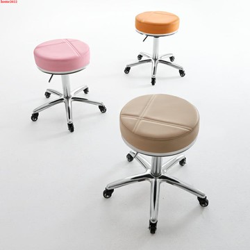 【可開發票】新品美容凳理發店椅子旋轉升降圓凳子美發大工凳滑輪美甲凳美容院剪發