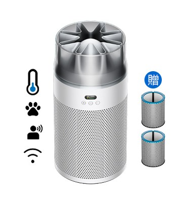 領券再折【送三豪禮】Dyson HushJet™ Purifier Compact 噴射氣流空氣清淨機 HJ10 (銀白色)