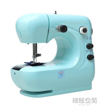 縫紉機 家毅306A縫紉機家用電動小型迷你多功能全自動台式手動腳踏吃厚【摩可美家】