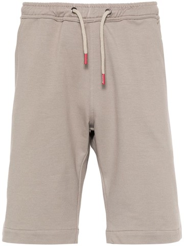 Kiton - mid-rise track shorts - men - Spandex/Elastane/Cotton - XL - Grey