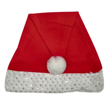 絨毛帽  紅色 + 白色  1個  單一尺寸