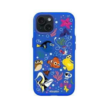 iPhone 15 Clear 激光藍 - 迪士尼-皮克斯 PIXAR - 海底總動員 - 角色集合