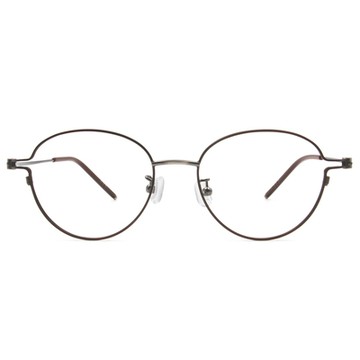 極．纖細輕款｜輕盈舒適波士頓框眼鏡 拿鐵棕