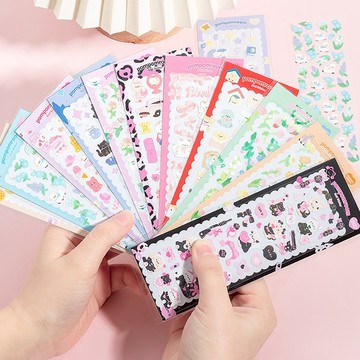 【STU】萌系馬戲團系列 pvc防水貼紙 花朵 寵物 貓咪 小狗 羊 小熊 鹿 裝飾Diy 手帳拼貼 12入 各一款