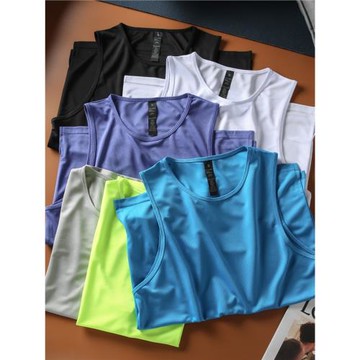 男子網眼透氣速干籃球背心健身訓練運動休閑坎肩無袖圓領T恤上衣