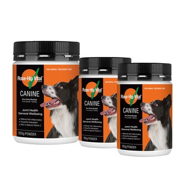 Rose-Hip Vital 寵物犬貓營養保健粉 500g +150gx2罐/組 玫瑰果粉