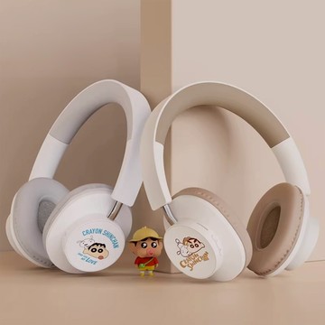 預購【遊戲家】Crayon Shin-chan 蠟筆小新 官方授權 TV20藍芽耳罩式耳機-白色/米色