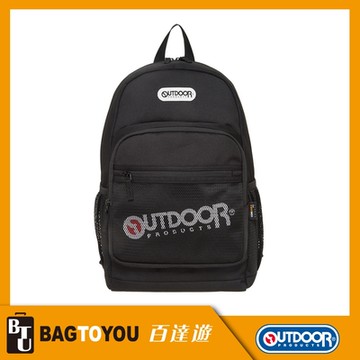 【OUTDOOR】率性學院-14吋電腦後背包-黑色 OD211021BK