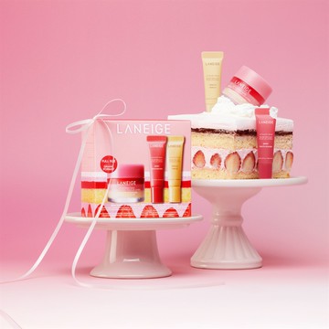 【LANEIGE 蘭芝】莓好繽紛唇膜禮盒（草莓奶油蛋糕）_下單後3個工作天依序出貨