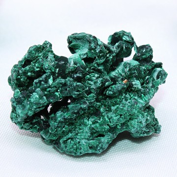 如鴻天然綠色孔雀石原石擺件水晶礦物標本科普教學兒童學習石頭料