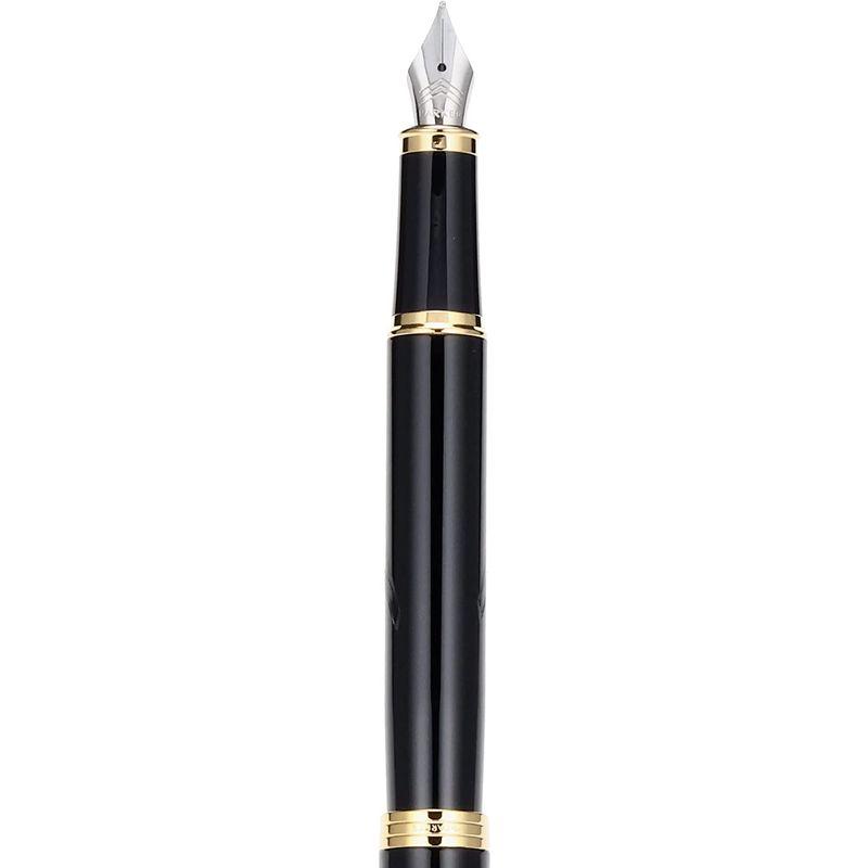 PARKER パーカー 万年筆 F 細字 IM コアライン ブラックGT 1975594 両用式 正規輸入品 約153mmx10mm