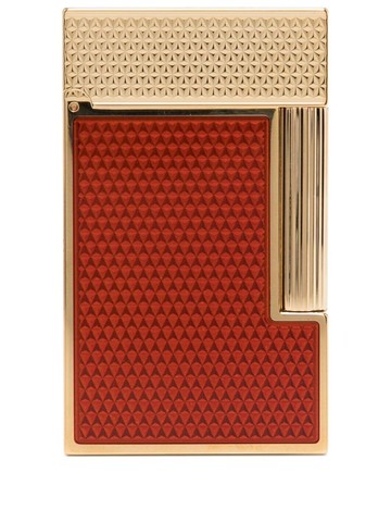 S.T. Dupont - Ligne 2 debossed lighter - unisex - Yellow Gold - One Size - Orange