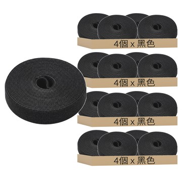 魔術貼理線器  黑色  16個