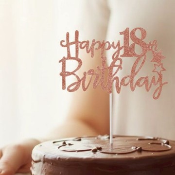專屬18歲繽紛蛋糕插🎂 數字蛋糕插 蠟燭 玫瑰金蛋糕插 金色蛋糕插 蛋糕插 數字蛋糕插件 18歲慶生 18歲蛋糕