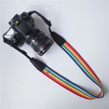 cam-in 相機背帶可調斜跨掛脖單反肩帶數碼掛帶復古文藝多彩掛繩