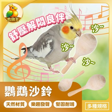 【鳥國王】鸚鵡沙鈴玩具 鳥類沙鈴玩具 木製沙鈴 鳥類解悶玩具 鳥用啃咬玩具 鸚鵡玩具 鸚鵡用品 鳥用品