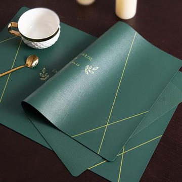 輕奢餐墊防水防油免洗北歐西餐桌墊隔熱墊碗碟墊子防燙茶杯墊家用