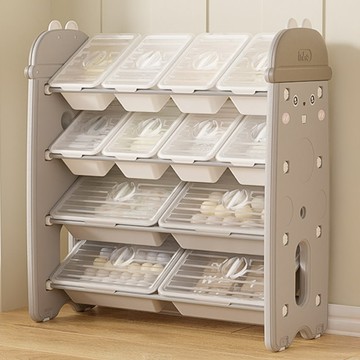 lilikoko 哩哩摳摳 土撥鼠收納架 組合8  4層  茉莉白