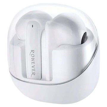 RONEVER 透明太空艙藍牙耳機  MOE351  白色