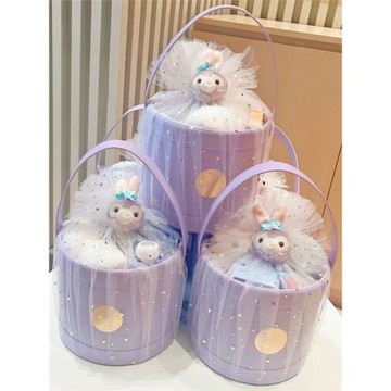 薄荷故人寶寶宴滿月伴手禮出生白天百日周歲高奢皮桶回禮可愛禮品