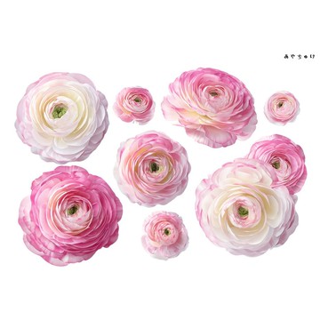 【10月新品4】20-22-0208 裁切紙・拼貼素材 陸蓮花