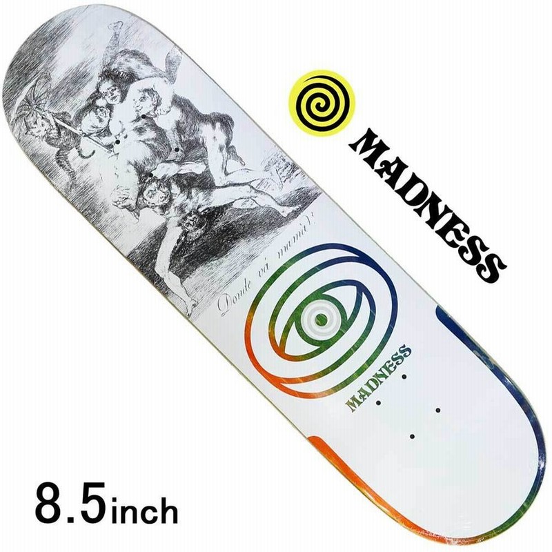 マッドネス 8 5 インチ スケボー デッキ Madness Skateboards Donde スケートボード 板 人気 ブランド オールドスクール かっこいい 通販 Lineポイント最大0 5 Get Lineショッピング