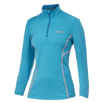 【Craft】女 Lightweight Stretch Pullover 長袖拉鍊中層衣.排汗衣.上衣_1902875-2318 藍