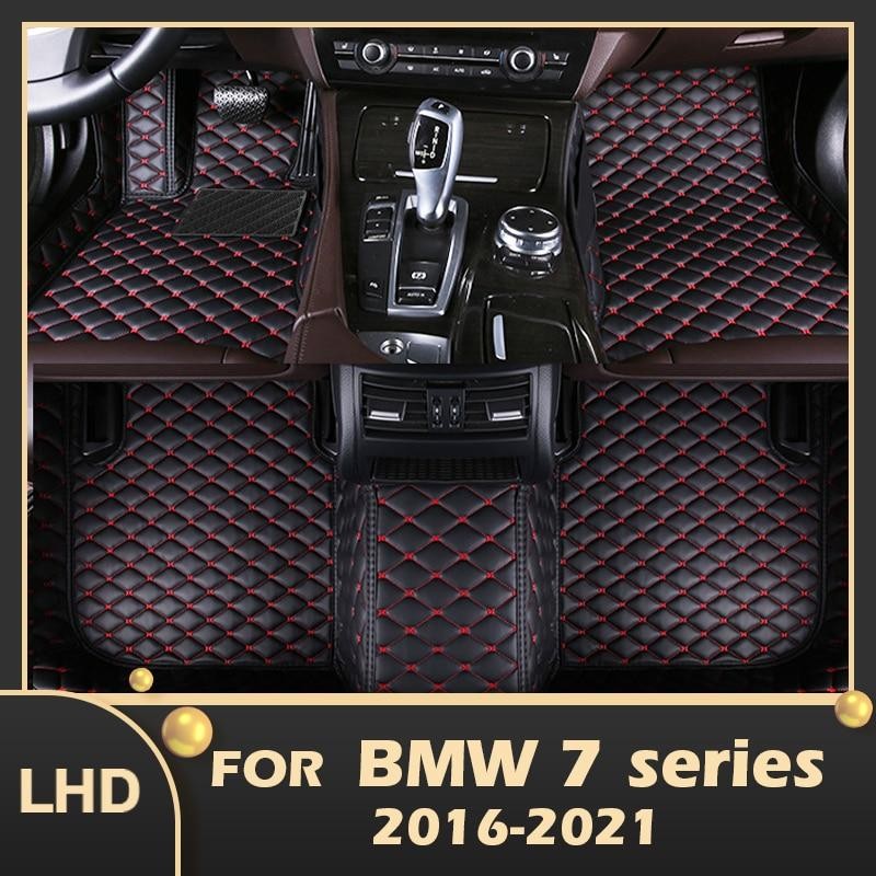 BMW用カーフロアマット,車内,7シリーズ,g12,730li,740li,750li,2016