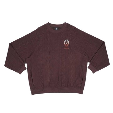 KANGOL 大學T 咖啡 圖騰 長袖 上衣 中性 6555101502