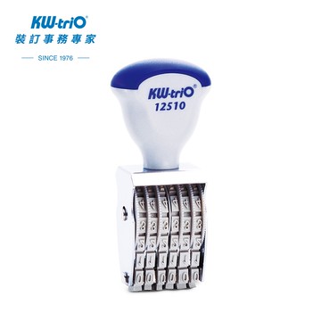 【KW-triO】手動數字印章 數字6位 3mm 12510 (台灣現貨) 翻轉數字印章 連續印章 號碼章 打碼器