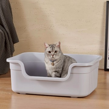 【AOTTO】開放式大開口巨無霸貓砂盆-大號(DOG-501)