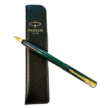 PARKER 派克PARKER 派克 威雅XL森林綠鋼筆 真皮筆套禮盒