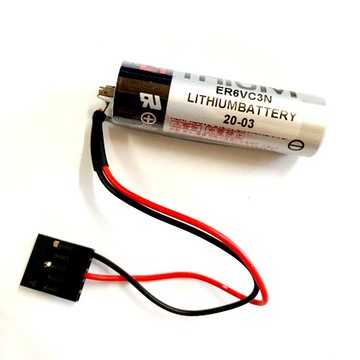 ER6VC3N ER6V / 3.6V 2400mAh 帶黑色5P接頭 東芝TOSHIBA 不可充電PLC鋰電池  (含稅)【佑齊企業 iCmore】