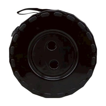 旋轉摺疊收納凳 多功能便攜式  黑色  1個