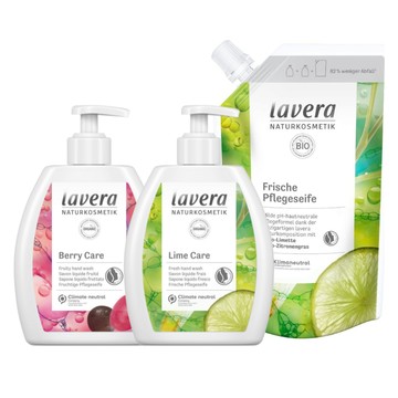 德國 Lavera 萊唯德 液態皂 250/ 500ml 莓果/ 萊姆 洗手 溫和 清潔 保濕 清新 補充包 附發票現貨 ｜滿額領券最高現折$200⚡保養 美妝 品牌香氛 【心心哈德】